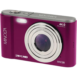 Minolta MND20 44 MP / 2.7K Ultra HD Digital Camera Magenta Minolta