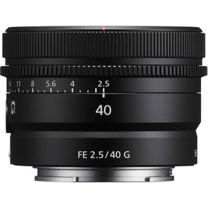 Sony FE 40mm f/2.5 G Full Frame Ultra Compact Lens + Sling Backpack + More Sony