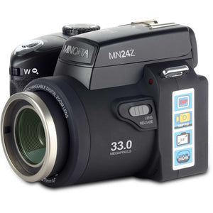 MINOLTA MN24Z 33 MP Autofocus / 1080P FHD Camera w/ Lens Kit, 128GB Memory Card Minolta