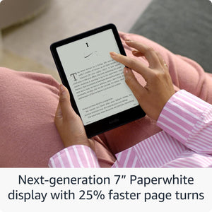 Kindle Paperwhite 16 GB with new 7" glare-free display and weeks of battery life – Jade + More Kindle