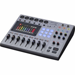 Zoom PodTrak P8 Podcast Recorder, 6 Microphone Inputs, 6 Headphone Outputs, Phone Input, Sound Pads, Onboard Editing, Record to SD card, USB Audio Interface, Battery Powered Zoom