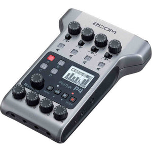 Zoom PodTrak P4 Portable Podcast Recorder + 64GB Memory Card, Bundle