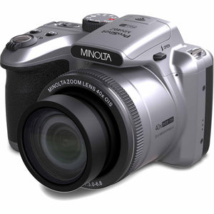Minolta 20 Mega Pixels 40x Optical Zoom Digital Camera, 1080p FHD Video Bundle, Silver Minolta