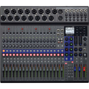 Zoom LiveTrak L-20 - 20-Input Digital Mixer & Multitrack Recorder Bundle Zoom