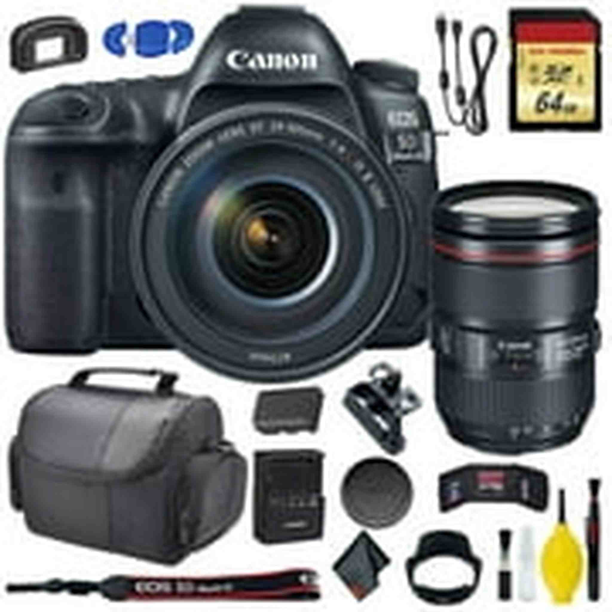 Canon EOS 5D Mark IV DSLR Camera with 24-105mm Lens Intl Model Standard Bundle Canon