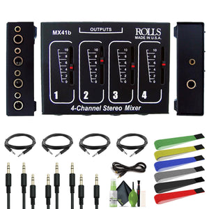 Rolls MX41b Stereo Four Channel Passive Mixer Bundle rolls