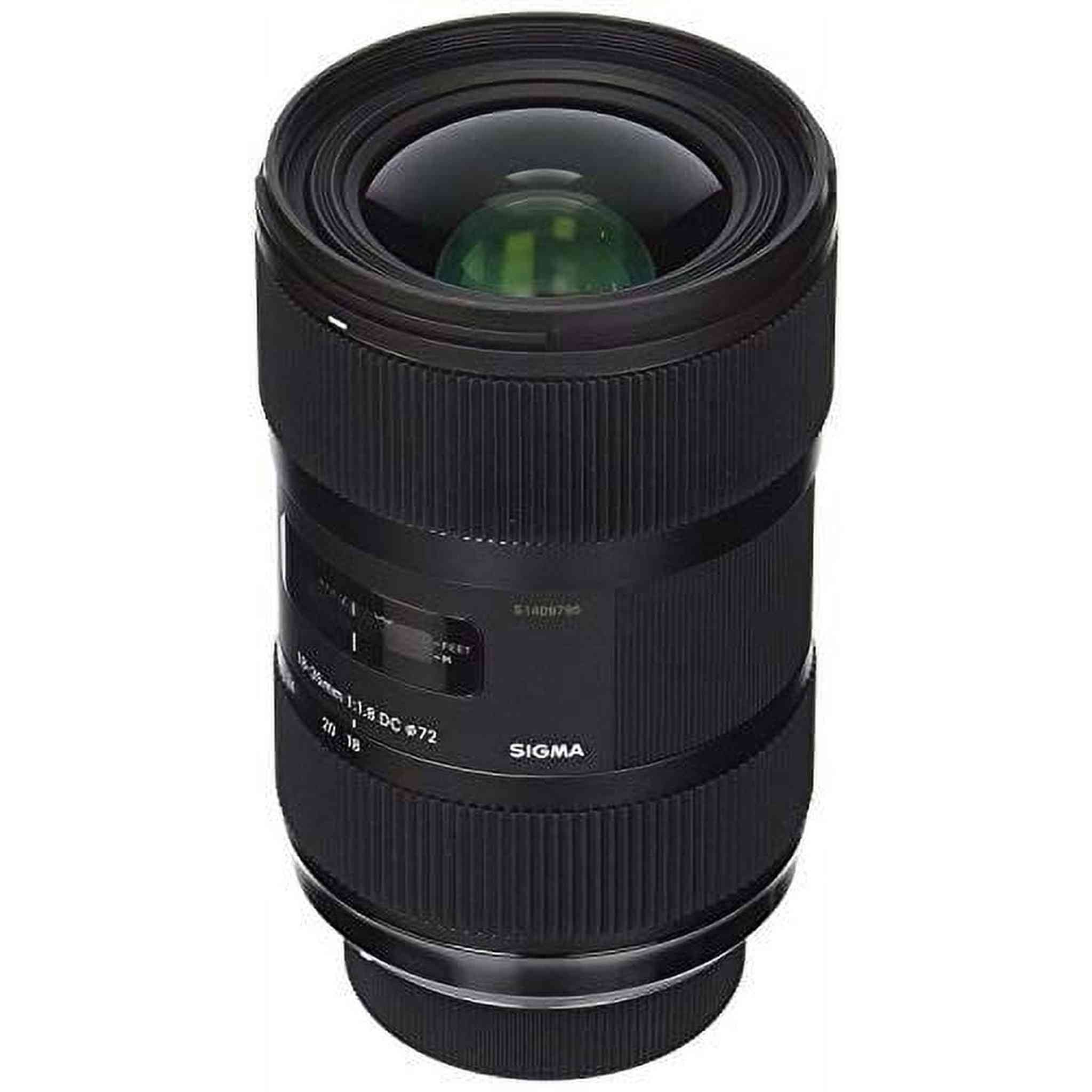 Sigma 210306 18-35mm F1.8 DC HSM Lens for Nikon APS-C DSLRs Black - International Version No Warranty
