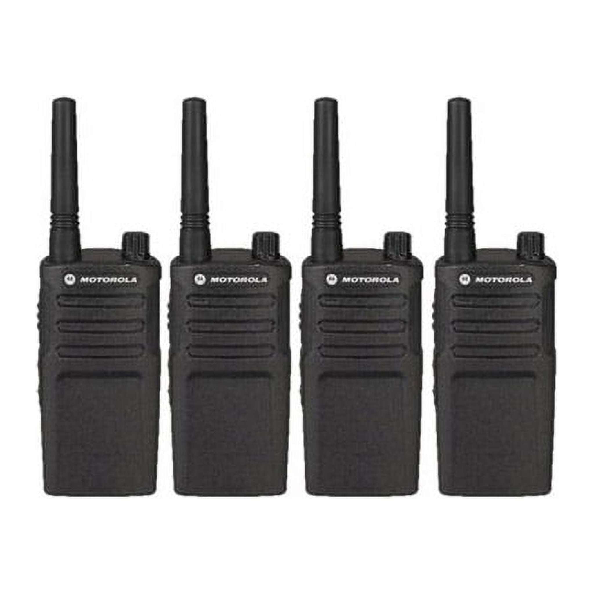 4 Pack of Motorola RMM2050 Two Way Radio Walkie Talkies with Programming Video Motorola Solutions