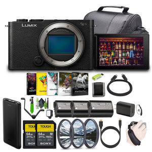 Panasonic LUMIX S9 Mirrorless Full Frame Camera Body Bundle+2x Memory Card Black Panasonic