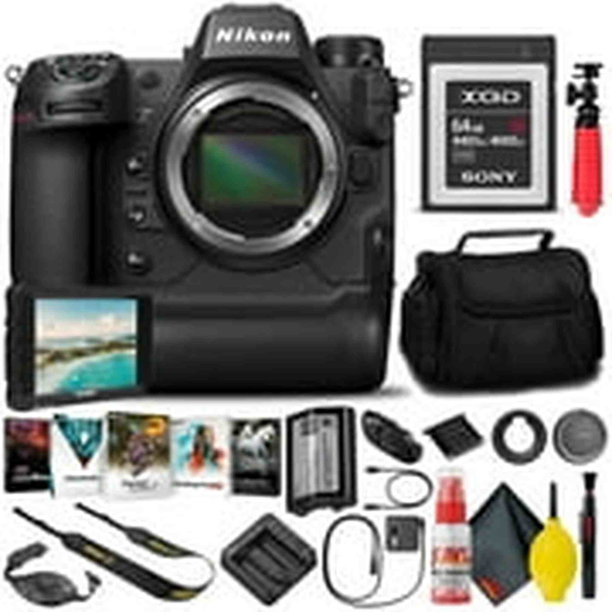 Nikon Z9 Mirrorless Camera Body 1669 with 64GB XQD Card + Monitor INTL
