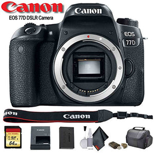 Canon EOS 77D DSLR Camera International Model 1892C001 - Starter Bundle Canon