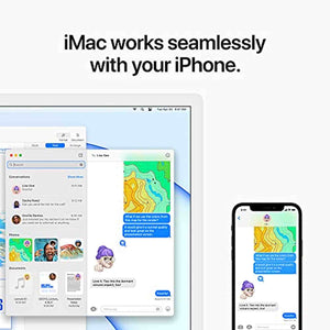 2021 Apple iMac 24-inch, Apple M1 chip with 8‑core CPU and 8‑core GPU, 8GB RAM, 256GB - Yellow - Reconditioned Apple