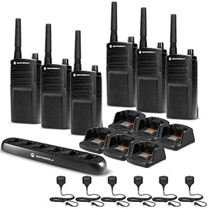 6 x Motorola RMU2040 On-Site 2-Way Radio RMU2040 - 6 Pack With Mics Bundle Motorola Solutions