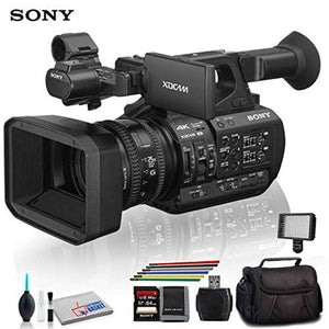 Sony PXW-Z190V 4K XDCAM Camcorder With Padded Case, LED Light, 64GB Memory Card and More Base Bundle Sony