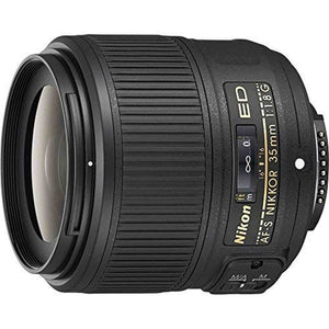 Nikon AF-S FX NIKKOR 35mm f/1.8G ED Fixed Zoom Lens with Auto Focus for Nikon DSLR Cameras Renewed - Reconditioned Nikon
