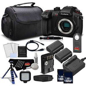 Panasonic Lumix DC-GH5S Mirrorless Micro Four Thirds Digital Camera DC-GH5S - Platinum Level Bundle- International Versi Panasonic