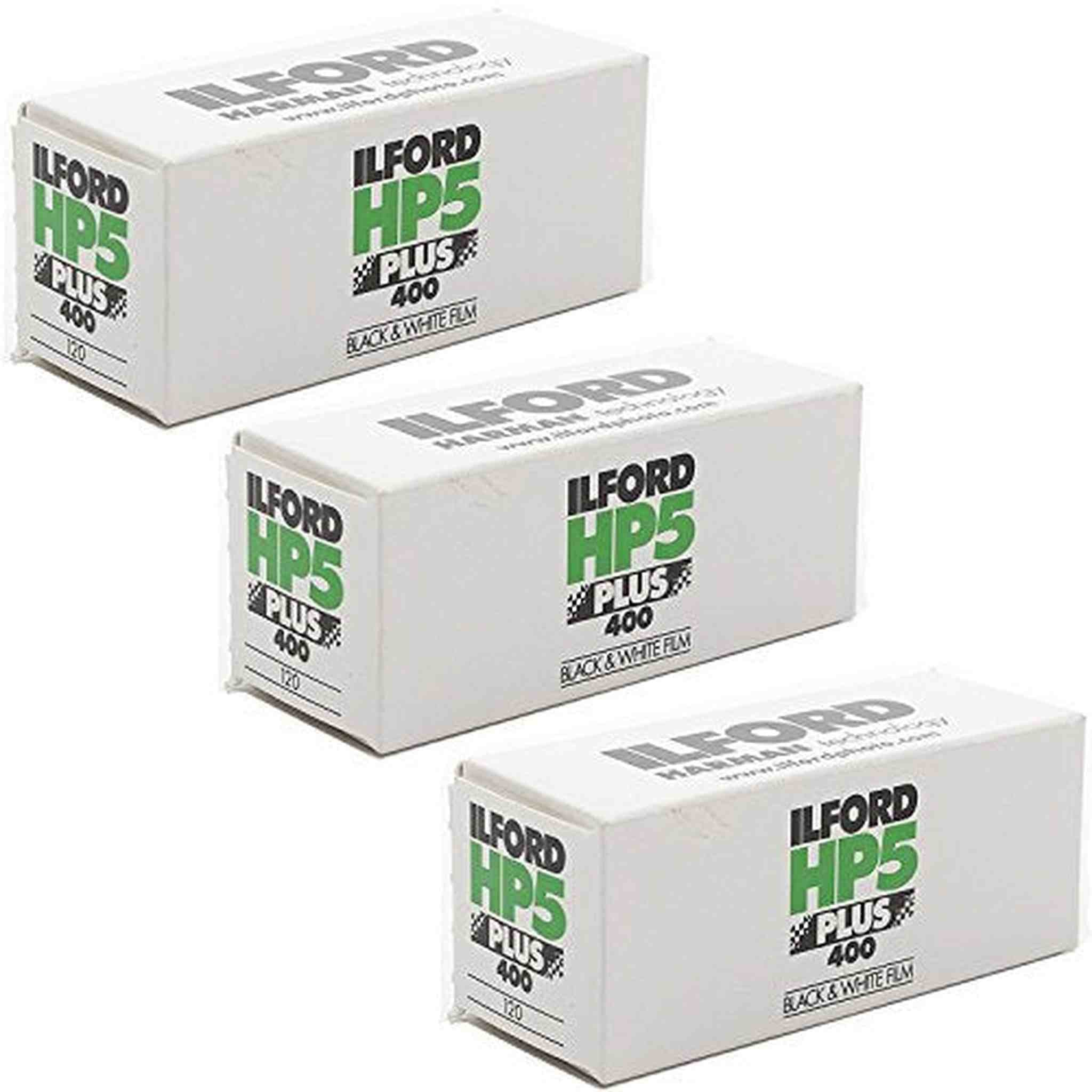 3 Rolls Ilford HP5 400 120 Film Ilford