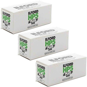 3 Rolls Ilford HP5 400 120 Film Ilford