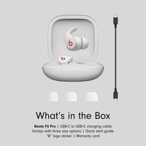 Beats Fit Pro True Wireless In-Ear Headphones, White Like New Refurbished - Reconditioned Beats by Dr. Dre