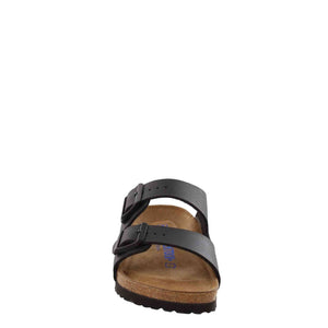 Birkenstock Women's Arizona Soft Footbed, Black Birko-Flor¿, 37 N EU