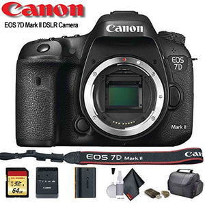 Canon EOS 7D Mark II DSLR Camera International Model 9128B002 - Starter Bundle - Used Canon