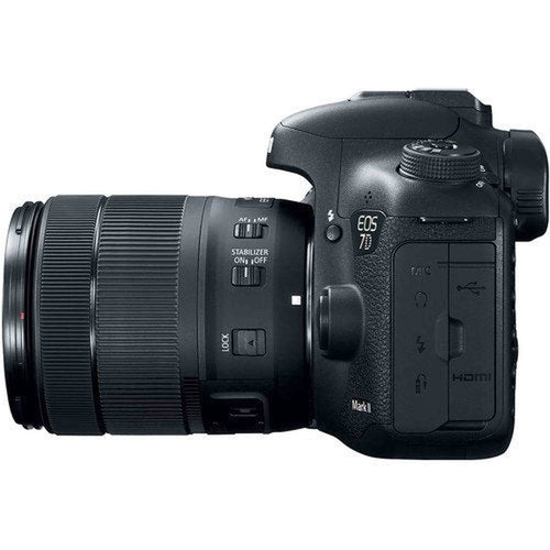 Canon EOS 7D Mark II DSLR Camera with 18-135mm f/3.5-5.6 IS USM Lens & W-E1 Wi-Fi Adapter (Intl Model) Deluxe Bundle