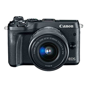 Canon EOS M6 Black EF-M 15-45mm f/3.5-6.3 is STM Lens Kit Renewed - Reconditioned Canon