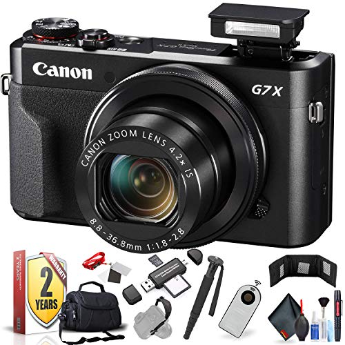 Canon PowerShot G7 X Mark II Digital Camera International Model with Extra Accessory Bundle