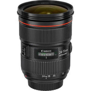 Canon EF 24-70mm f/2.8L II USM Lens 5175B002 + Filter Kit + Cap Keeper + More - Reconditioned Canon