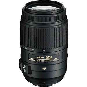 Nikon 2197-IV AF-S DX NIKKOR 55-300mm f/4.5-5.6G ED Vibration Reduction Zoom Lens with Auto Focus for DSLR Cameras Inter Nikon