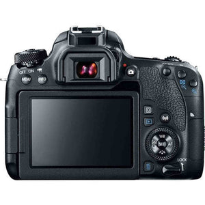 Canon EOS 77D DSLR Camera with 18-55mm Lens International Model 1892C016 W/Bag, Extra Battery, LED Light, Mic, Filte - Used Canon