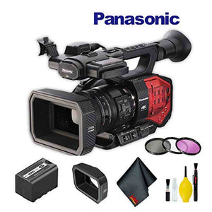 Panasonic AG-DVX200 4K Camcorder with Four Thirds Sensor and Integrated Zoom Lens Bundle Panasonic