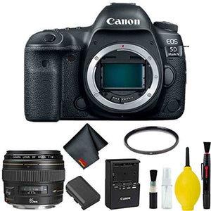Canon EOS 5D Mark IV DSLR Camera Body Only Basic Kit International Model w/Canon EF 85mm f/1.8 USM Lens - Internationa Canon