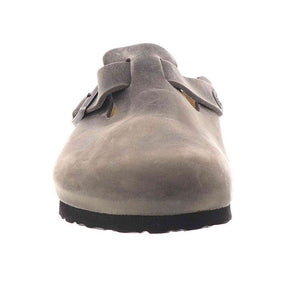 Birkenstock Men's Boston Soft Footbed Clogs, Iron, Grey, 11 Medium US Birkenstock