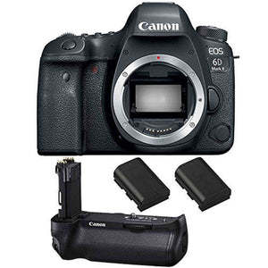 Canon EOS 6D Mark II DSLR Camera Body Only , Canon BG-E21 Battery Grip, 2 Spare Batteries Canon