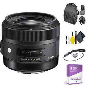 Sigma 30mm f/1.4 DC HSM Art Lens for Canon + Deluxe Lens Cleaning Kit Sigma