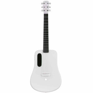 LAVA ME 2 36 inch Carbon Fiber Guitar with effects Acoustic Electric Guitar with Picks Hard Case Freeboost-White LAVA
