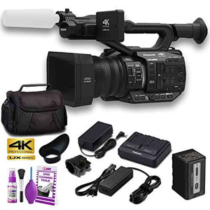 Panasonic AG-UX90E 4K-UHD FHD Camcorder 50 Hz / PAL Model With Soft Padded Case + Cleaning Kit and More - Base Bundle - Reconditioned Panasonic