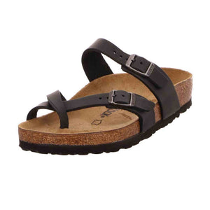 Birkenstock Women's Open-Back Flip Flops, Black, 10 Wide