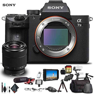 Sony Alpha a7 III Mirrorless Camera W/ 28-70mm Lens ILCE7M3K/B W/Soft Bag, Zhiyun-Tech WEEBILL Stabilizer, Tripod, 2X Ex - Used Sony