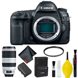 Canon EOS 5D Mark IV DSLR Camera Body Only Basic Kit International Model w/Canon EF 100-400mm f/4.5-5.6L is II USM Len