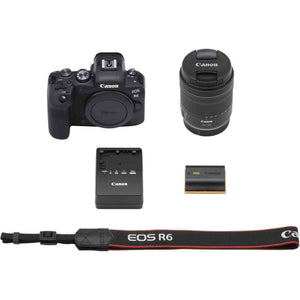 Canon EOS R6 Mirrorless Camera W/ 24-105mm f/4-7.1 Lens 4082C022 - Basic Bundle - Reconditioned Canon