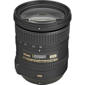 NIKON 18-200MM F/3.5-5.6G ED AF-S DX VR II Lens with 12 in Flexible Tripod and 72 in Professional Heavy Aluminum Tripod Bundle Nikon