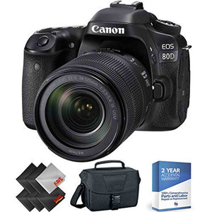 Canon EOS 80D DSLR Camera with 18-135mm Lens + 2 Year Accidental Warranty Canon