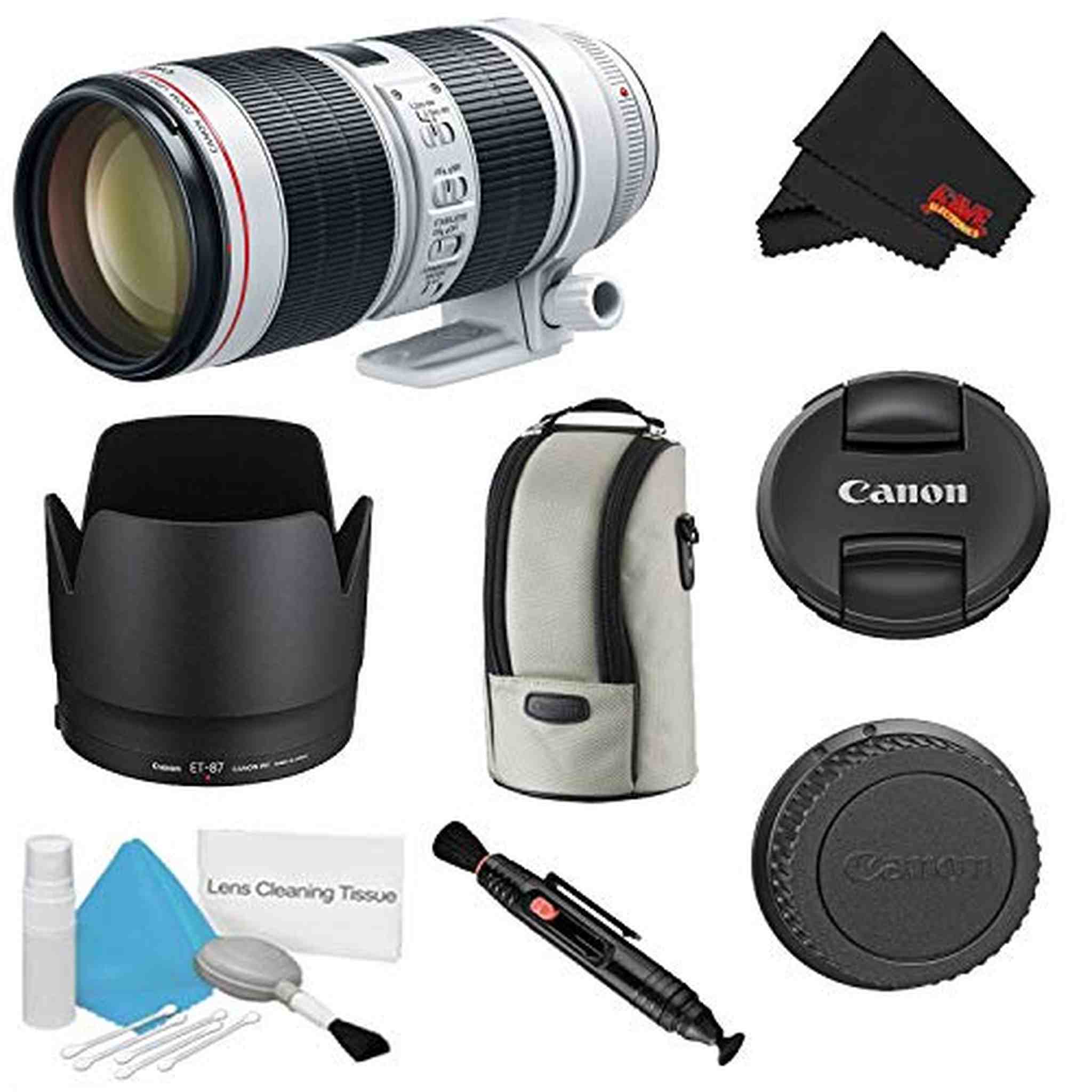 Canon EF 70-200mm f/2.8L is III USM Lens Bundle International Model
