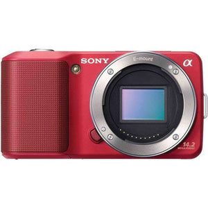 Sony a alpha NEX-3 14.2 MP Digital Camera - Red Body Only Sony