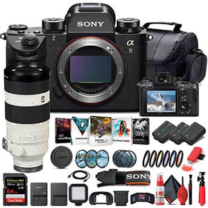 Sony Alpha a9 Mirrorless Camera W/ Sony FE 100-400mm Lens - Advanced Bundle - Reconditioned Sony