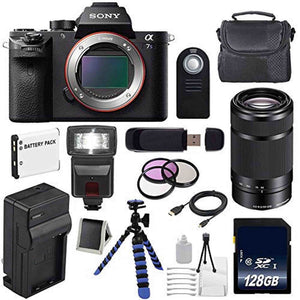 Sony Alpha a7S II a7S Mark II a7SII ILCE7SM2/B Mirrorless Digital Camera International Model + Sony E 55-210mm f/4.5-6 Lens Ultimate Bundle