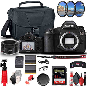 Canon EOS 5DS DSLR Camera 0581C002 + Canon EF 50mm Lens + 64GB Card + More - Reconditioned Canon