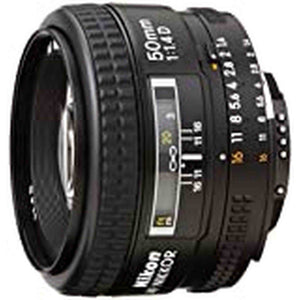 Nikon AF FX NIKKOR 50mm F/1.4D DSLR Lens with Auto Focus for Nikon DSLR Cameras Renewed - Reconditioned Nikon